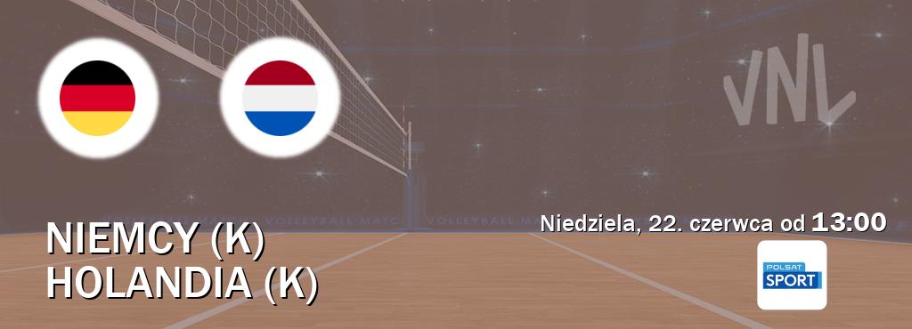 Gra między Niemcy (K) i Holandia (K) transmisja na żywo w Polsat Sport (niedziela, 22. czerwca od  13:00).