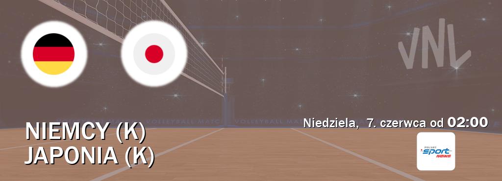 Gra między Niemcy (K) i Japonia (K) transmisja na żywo w Polsat Sport News (niedziela,  7. czerwca od  02:00).