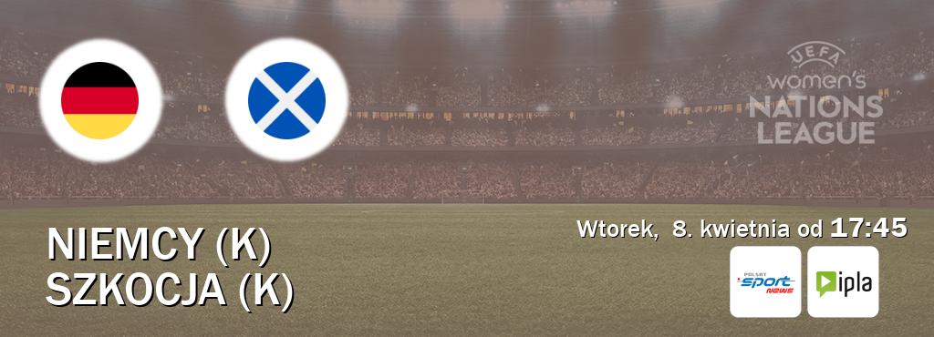 Gra między Niemcy (K) i Szkocja (K) transmisja na żywo w Polsat Sport News i IPLA (wtorek, 8. kwietnia od 17:45). Gra między Niemcy (K) i Szkocja (K) transmisja na żywo w Polsat Sport News i IPLA (wtorek, 8. kwietnia od 17:45).
