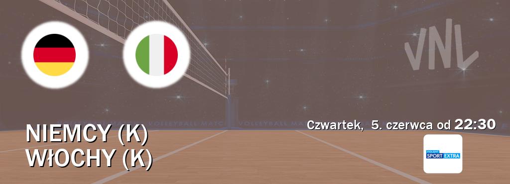 Gra między Niemcy (K) i Włochy (K) transmisja na żywo w Polsat Sport Extra (czwartek,  5. czerwca od  22:30).