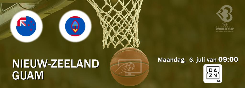 Wedstrijd tussen Nieuw-Zeeland en Guam live op tv bij DAZN (maandag,  6. juli van  09:00).