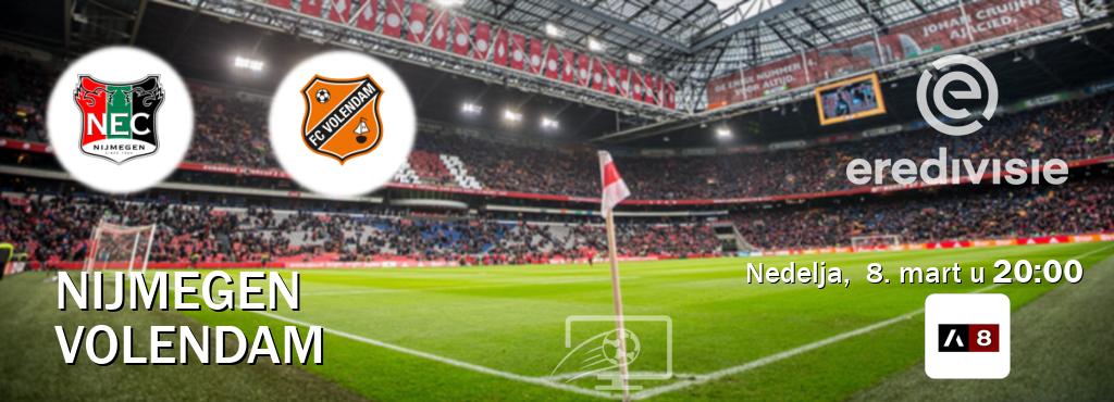 Izravni prijenos utakmice Nijmegen i Volendam pratite uživo na Arena Sport 8 (nedelja,  8. mart u  20:00).
