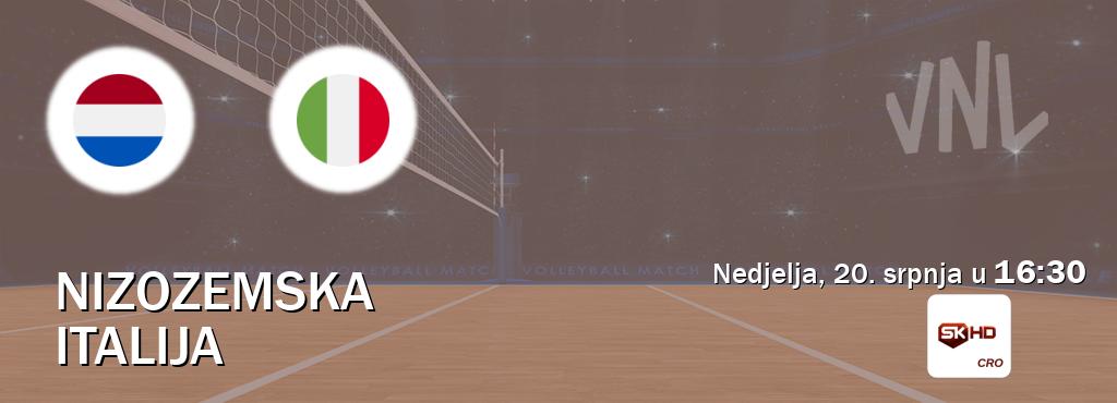 Izravni prijenos utakmice Nizozemska i Italija pratite uživo na Sportklub HD (nedjelja, 20. srpnja u 16:30). Izravni prijenos utakmice Nizozemska i Italija pratite uživo na Sportklub HD (nedjelja, 20. srpnja u 16:30).