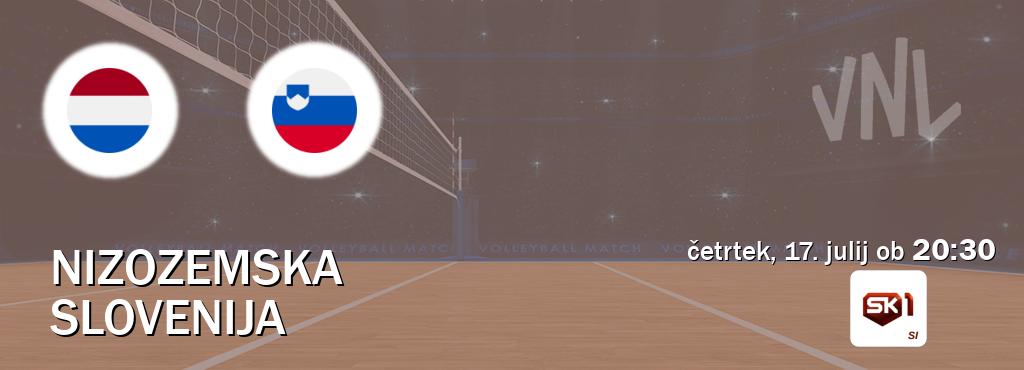 Nizozemska in Slovenija v živo na Sportklub 1. Prenos tekme bo v četrtek, 17. julij ob  20:30