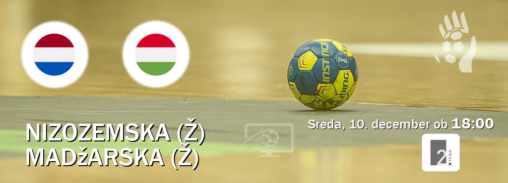 Dvoboj Nizozemska (Ž) in Madžarska (Ž) s prenosom tekme v živo na TV Slo 2.
