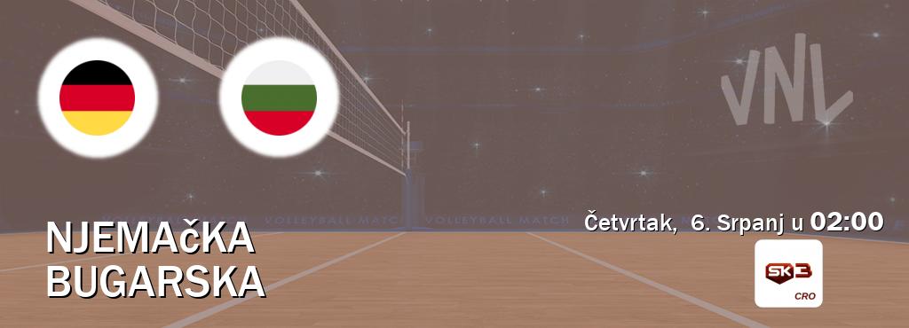 Izravni prijenos utakmice Njemačka i Bugarska pratite uživo na Sportklub 3 (Četvrtak,  6. Srpanj u  02:00).