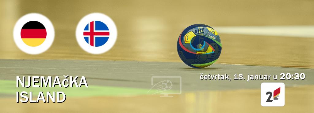 Izravni prijenos utakmice Njemačka i Island pratite uživo na TVCG 2 (četvrtak, 18. januar u  20:30).