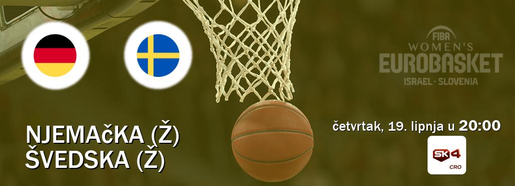 Izravni prijenos utakmice Njemačka (Ž) i Švedska (Ž) pratite uživo na Sportklub 4 (četvrtak, 19. lipnja u  20:00).