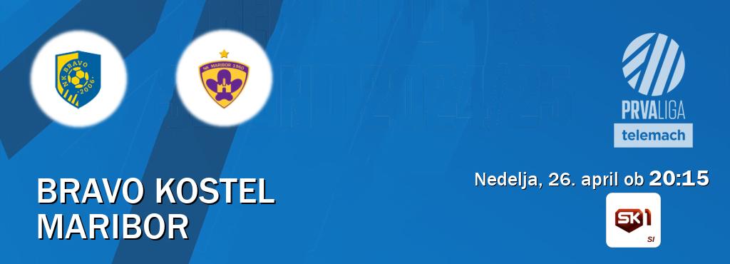 Bravo Kostel in Maribor v živo na Sportklub 1. Prenos tekme bo v nedelja, 26. april ob  20:15