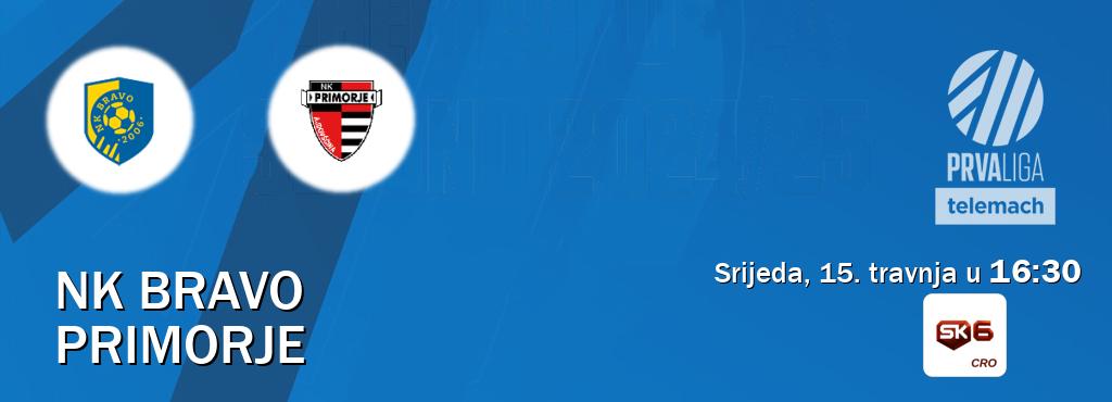 Izravni prijenos utakmice NK Bravo i Primorje pratite uživo na Sportklub 6 (srijeda, 15. travnja u  16:30).