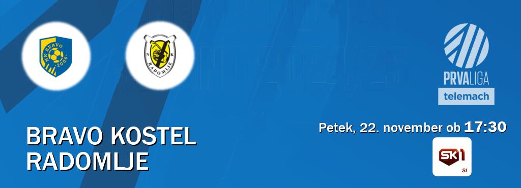 Bravo Kostel in Radomlje v živo na Sportklub 1. Prenos tekme bo v petek, 22. november ob  17:30