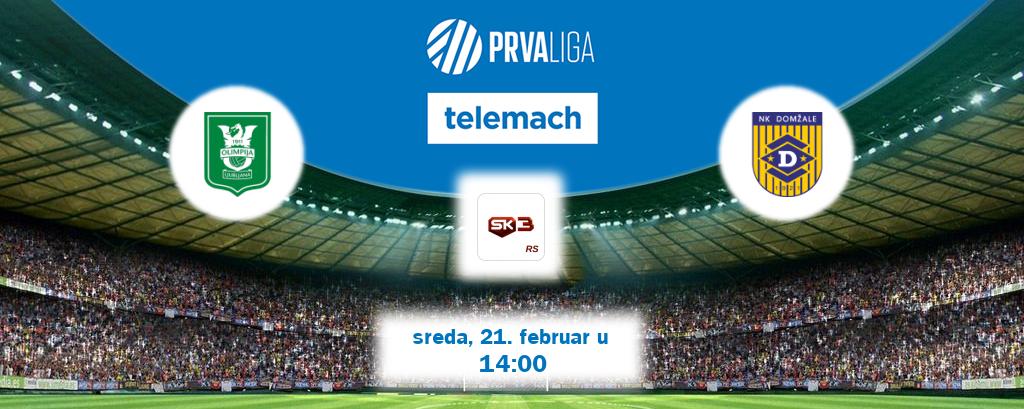 Izravni prijenos utakmice Olimpija Ljubljana i Domžale pratite uživo na Sportklub 3 (sreda, 21. februar u  14:00).