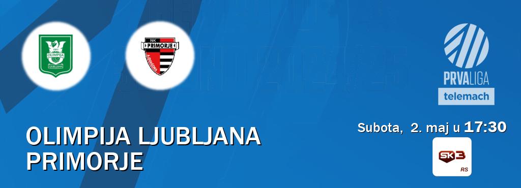 Izravni prijenos utakmice Olimpija Ljubljana i Primorje pratite uživo na Sportklub 3 (subota,  2. maj u  17:30).