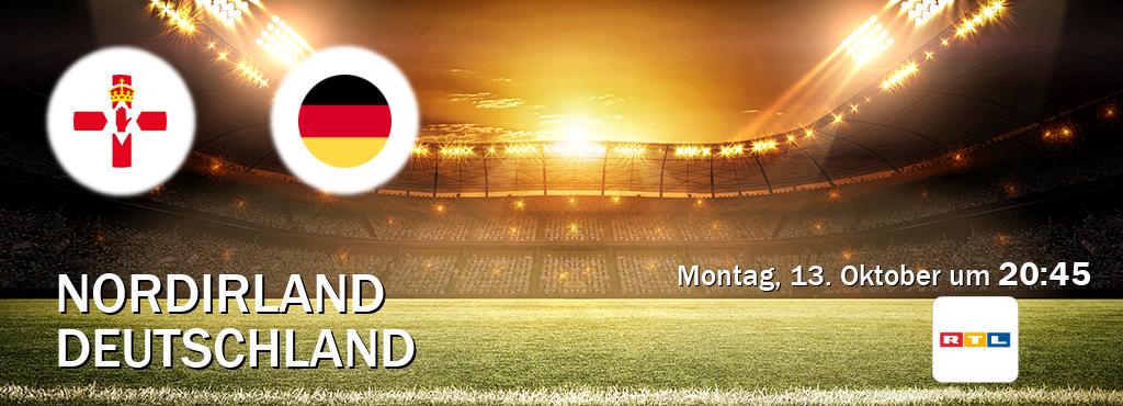 Das Spiel zwischen Nordirland und Deutschland wird am Montag, 13. Oktober um 20:45, live vom RTL übertragen. Das Spiel zwischen Nordirland und Deutschland wird am Montag, 13. Oktober um 20:45, live vom RTL übertragen.
