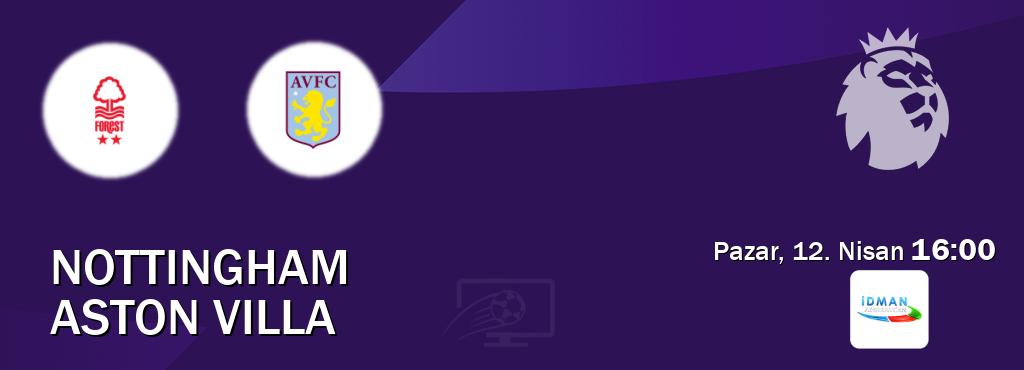 Karşılaşma Nottingham - Aston Villa Idman TV'den canlı yayınlanacak (Pazar, 12. Nisan  16:00).