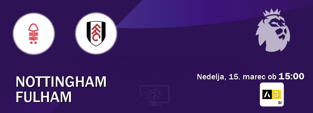 Nottingham in Fulham v živo na Arena Sport 3. Prenos tekme bo v nedelja, 15. marec ob  15:00