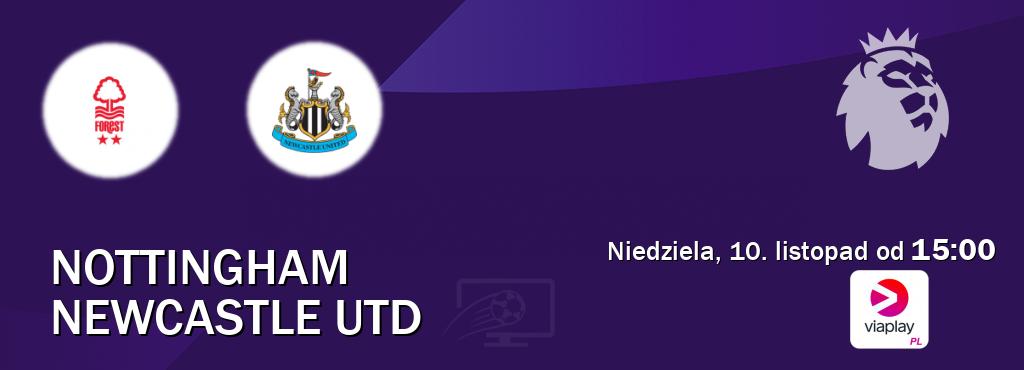 Gra między Nottingham i Newcastle Utd transmisja na żywo w Viaplay Polska (niedziela, 10. listopad od  15:00).