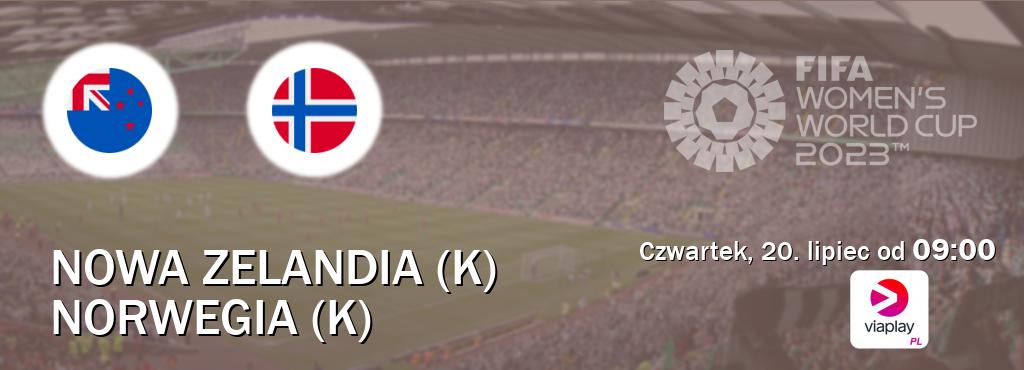 Gra między Nowa Zelandia (K) i Norwegia (K) transmisja na żywo w Viaplay Polska (czwartek, 20. lipiec od  09:00).
