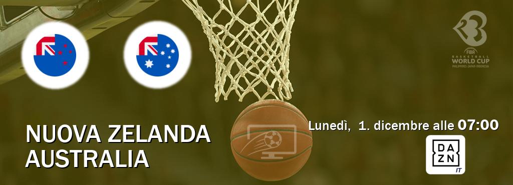 Il match Nuova Zelanda - Australia sarà trasmesso in diretta TV su DAZN Italia (ore 07:00)