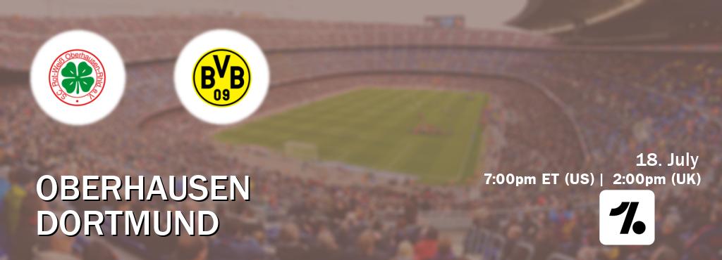 You can watch game live between Oberhausen and Dortmund on OneFootball.