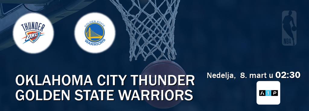 Izravni prijenos utakmice Oklahoma City Thunder i Golden State Warriors pratite uživo na Arena Premium 1 (nedelja,  8. mart u  02:30).