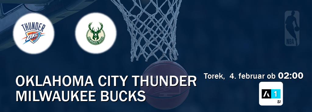 Ne zamudi prenosa tekme Oklahoma City Thunder - Milwaukee Bucks v živo na Arena Sport 1.