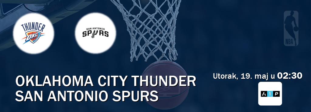 Izravni prijenos utakmice Oklahoma City Thunder i San Antonio Spurs pratite uživo na Arena Premium 1 (utorak, 19. maj u  02:30).