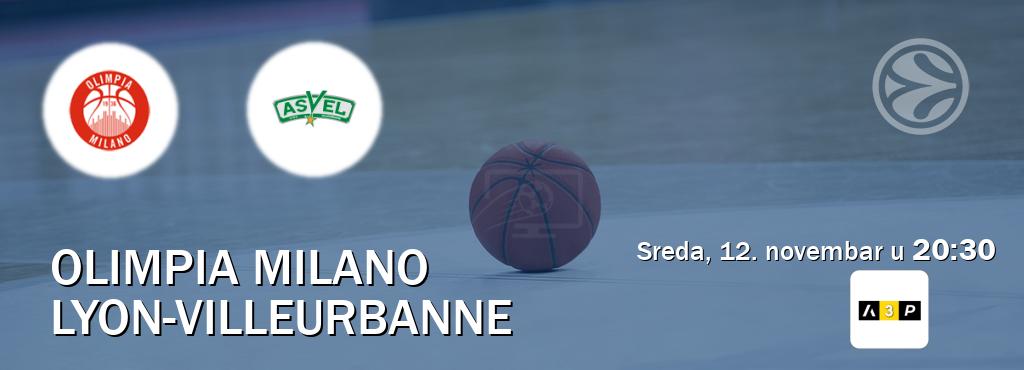 Izravni prijenos utakmice Olimpia Milano i Lyon-Villeurbanne pratite uživo na Arena Premium 3 (sreda, 12. novembar u 20:30). Izravni prijenos utakmice Olimpia Milano i Lyon-Villeurbanne pratite uživo na Arena Premium 3 (sreda, 12. novembar u 20:30).