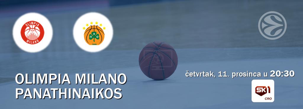 Izravni prijenos utakmice Olimpia Milano i Panathinaikos pratite uživo na Sportklub 1 (četvrtak, 11. prosinca u  20:30).