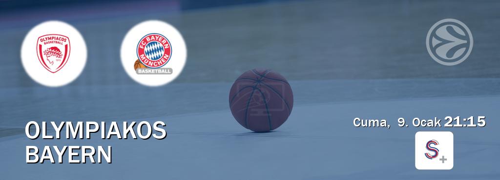Karşılaşma Olympiakos - Bayern S Sport +'den canlı yayınlanacak (Cuma, 9. Ocak 21:15). Karşılaşma Olympiakos - Bayern S Sport +'den canlı yayınlanacak (Cuma, 9. Ocak 21:15).