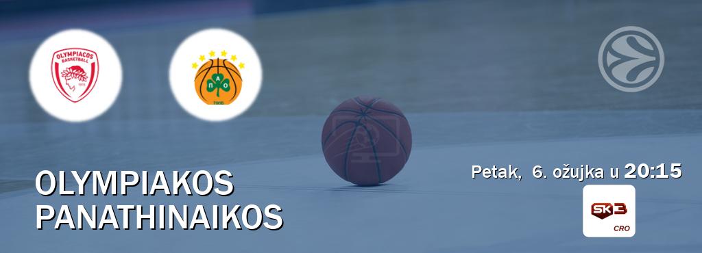 Izravni prijenos utakmice Olympiakos i Panathinaikos pratite uživo na Sportklub 3 (petak, 6. ožujka u 20:15). Izravni prijenos utakmice Olympiakos i Panathinaikos pratite uživo na Sportklub 3 (petak, 6. ožujka u 20:15).