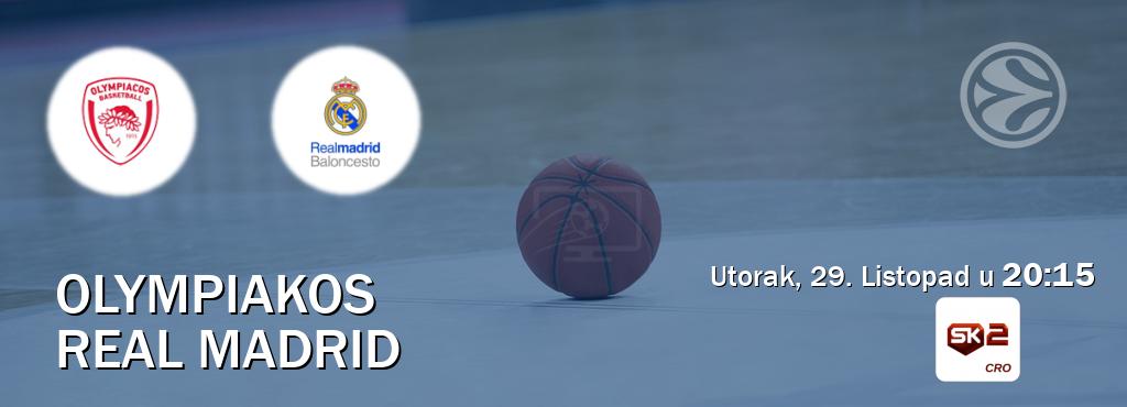 Izravni prijenos utakmice Olympiakos i Real Madrid pratite uživo na Sportklub 2 (Utorak, 29. Listopad u  20:15).