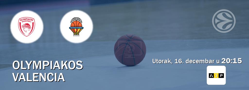 Izravni prijenos utakmice Olympiakos i Valencia pratite uživo na Arena Premium 3 (utorak, 16. decembar u 20:15). Izravni prijenos utakmice Olympiakos i Valencia pratite uživo na Arena Premium 3 (utorak, 16. decembar u 20:15).
