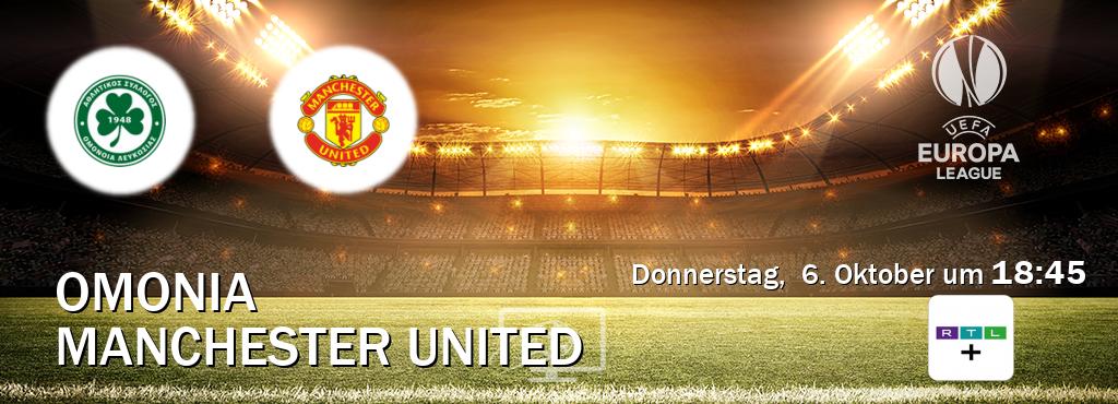 Das Spiel zwischen Omonia und Manchester United wird am Donnerstag,  6. Oktober um  18:45, live vom RTL+ übertragen.