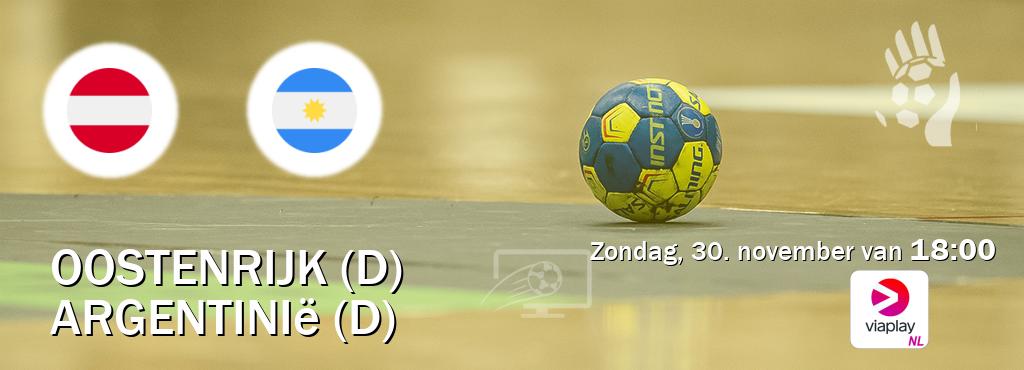 Wedstrijd tussen Oostenrijk (D) en Argentinië (D) live op tv bij Viaplay Nederland (zondag, 30. november van  18:00).