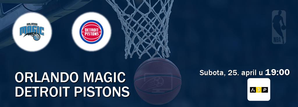 Izravni prijenos utakmice Orlando Magic i Detroit Pistons pratite uživo na Arena Premium 3 (subota, 25. april u  19:00).