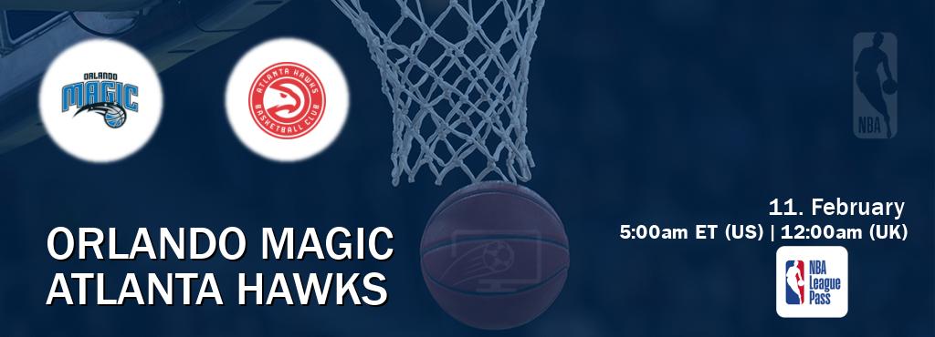 You can watch game live between Orlando Magic and Atlanta Hawks on NBA League Pass.