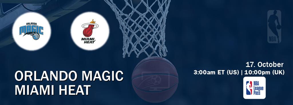 You can watch game live between Orlando Magic and Miami Heat on NBA League Pass.