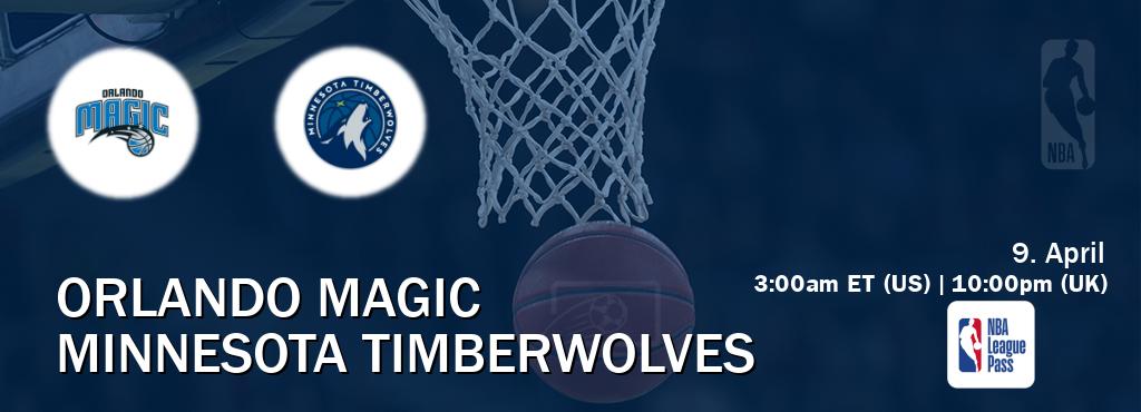 You can watch game live between Orlando Magic and Minnesota Timberwolves on NBA League Pass.