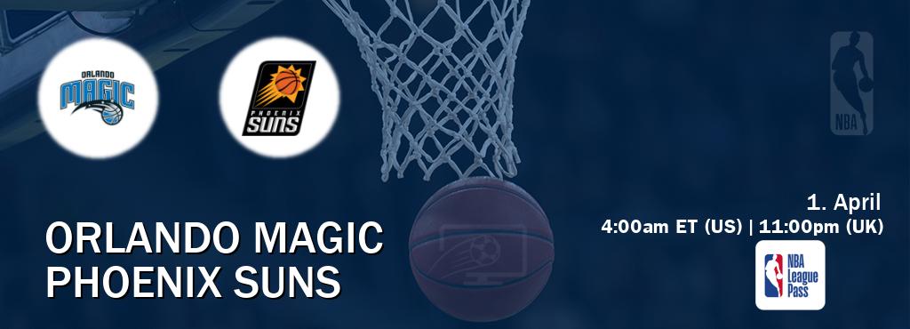 You can watch game live between Orlando Magic and Phoenix Suns on NBA League Pass.