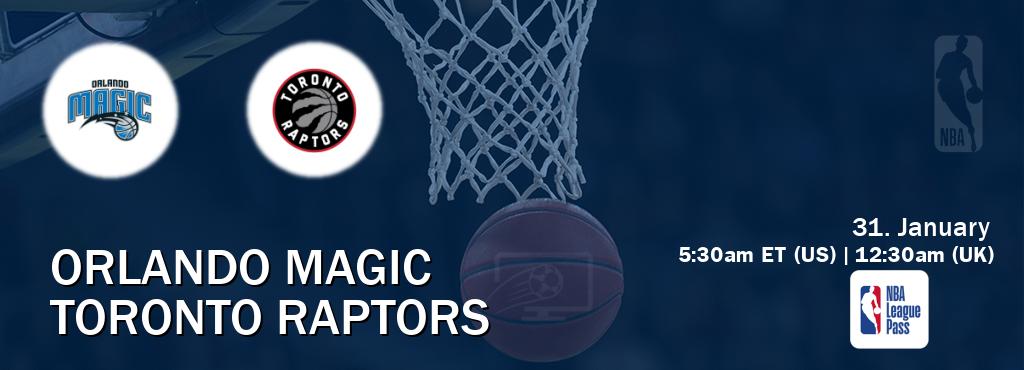 You can watch game live between Orlando Magic and Toronto Raptors on NBA League Pass.
