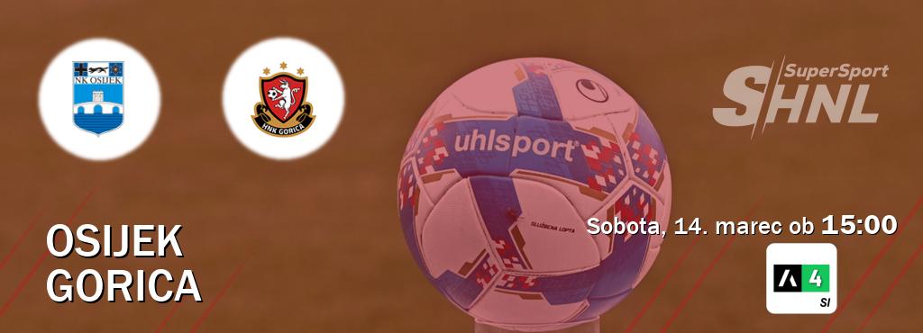 Prenos tekme med Osijek in Gorica v živo na Arena Sport 4 (sobota, 14. marec ob 15:00 uri). Prenos tekme med Osijek in Gorica v živo na Arena Sport 4 (sobota, 14. marec ob 15:00 uri).