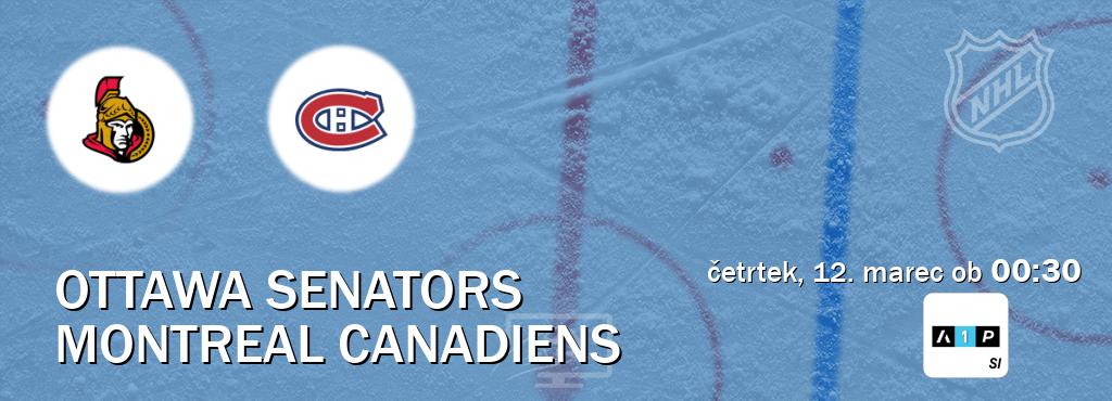 Ottawa Senators in Montreal Canadiens v živo na Arena Sport Premium. Prenos tekme bo v četrtek, 12. marec ob  00:30