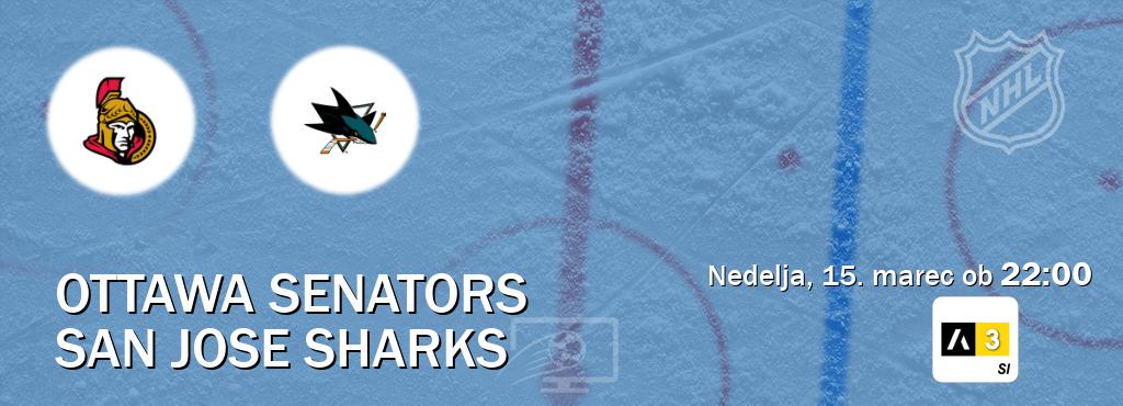 Ne zamudi prenosa tekme Ottawa Senators - San Jose Sharks v živo na Arena Sport 3.