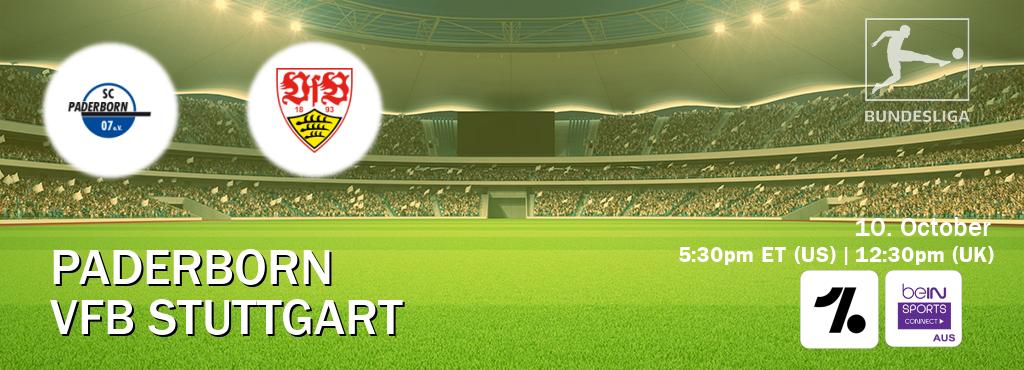 You can watch game live between Paderborn and VfB Stuttgart on OneFootball and beIN Sports Connect(AU).
