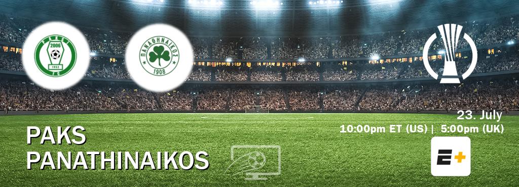 You can watch game live between Paks and Panathinaikos on ESPN+(US). You can watch game live between Paks and Panathinaikos on ESPN+(US).