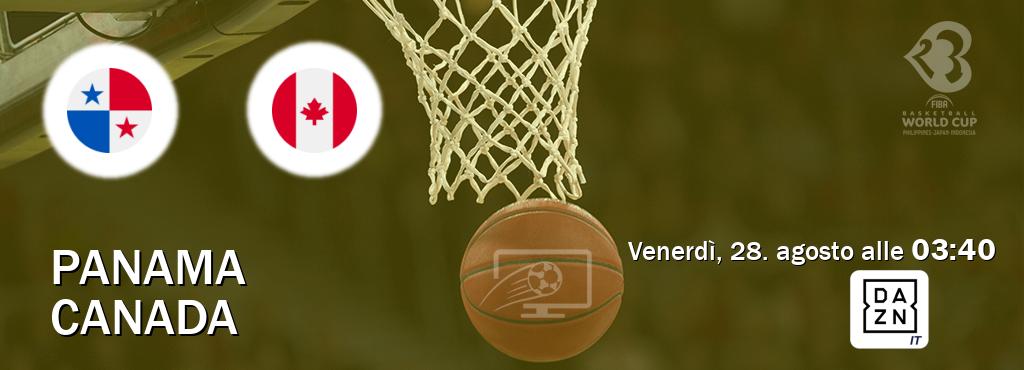 Il match Panama - Canada sarà trasmesso in diretta TV su DAZN Italia (ore 03:40)