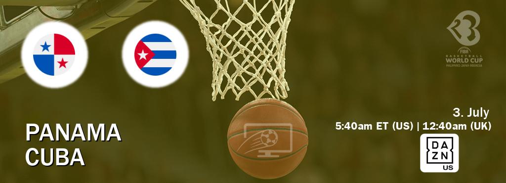 You can watch game live between Panama and Cuba on DAZN(US).