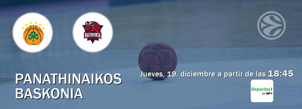 El partido entre Panathinaikos y Baskonia será retransmitido por Movistar Deportes (jueves, 19. diciembre a partir de las  18:45).