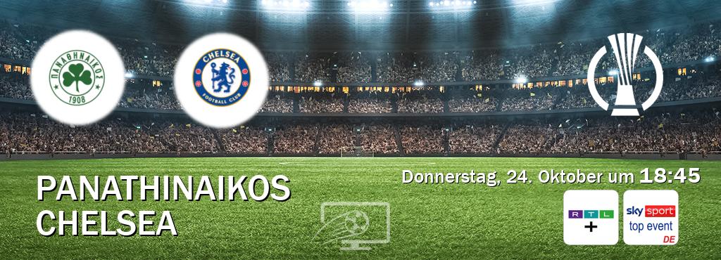 Das Spiel zwischen Panathinaikos und Chelsea wird am Donnerstag, 24. Oktober um  18:45, live vom RTL+ und Sky Sport Top Event übertragen.